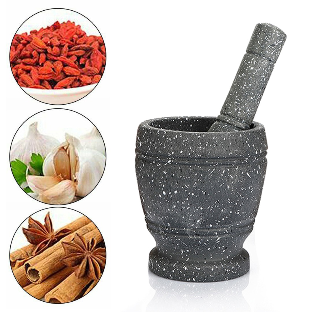 Mortar Pestle Granite - 화강암 페슬 및 모르타르 세트, 허브