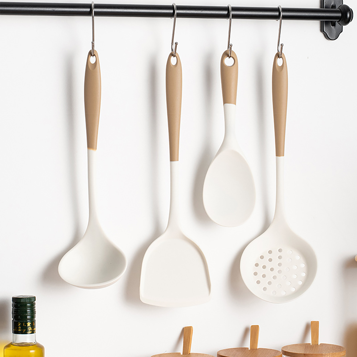 Home Cooking Supplies - 실리콘 주방 용품 세트, 냄비 삽,