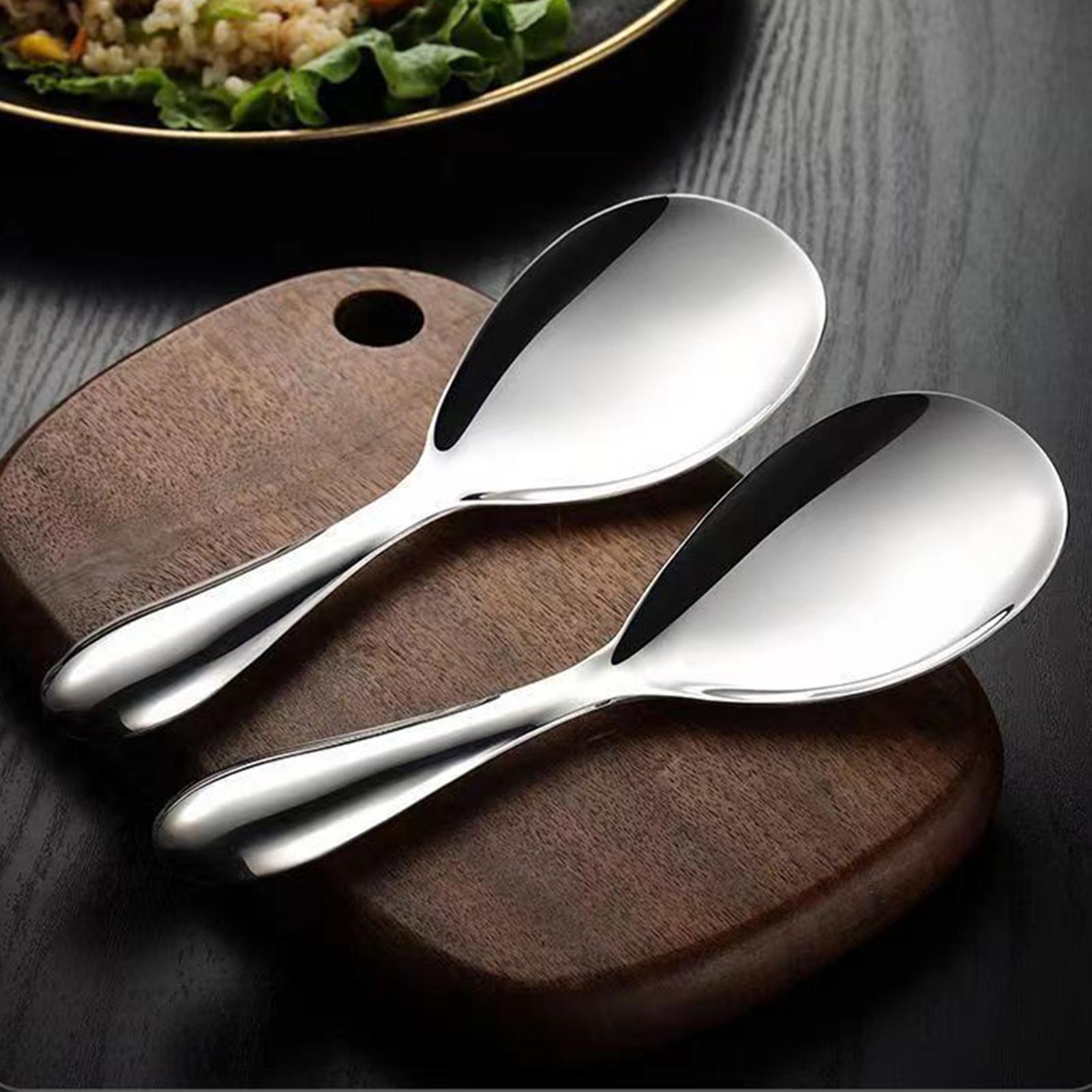 Home Cooking Supplies - 스테인리스 스틸 밥주걱 20.5x7cm 밥 서빙