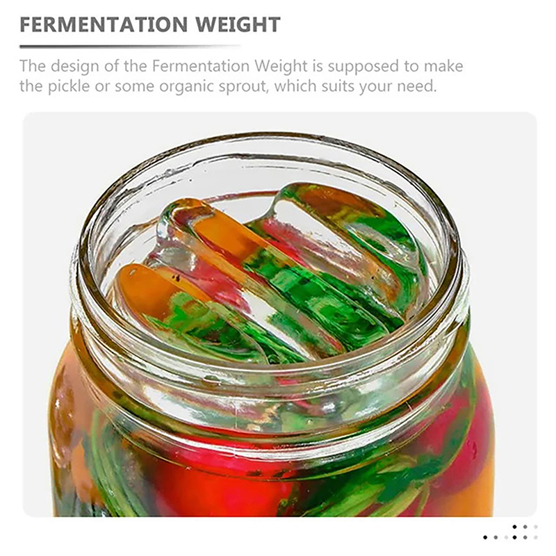 쉽게 잡을 수 있는 손잡이가 있는 발효 유리 무게 항아 - Fermentation Crock 리뷰 및 가격