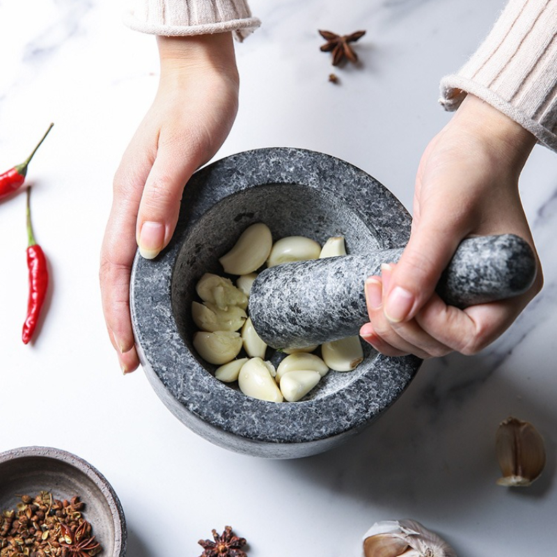 몰타르와 절구 세트, 무거운 천연 화강암 향신료 분쇄기 - Mortar Pestle Granite 리뷰 및 가격