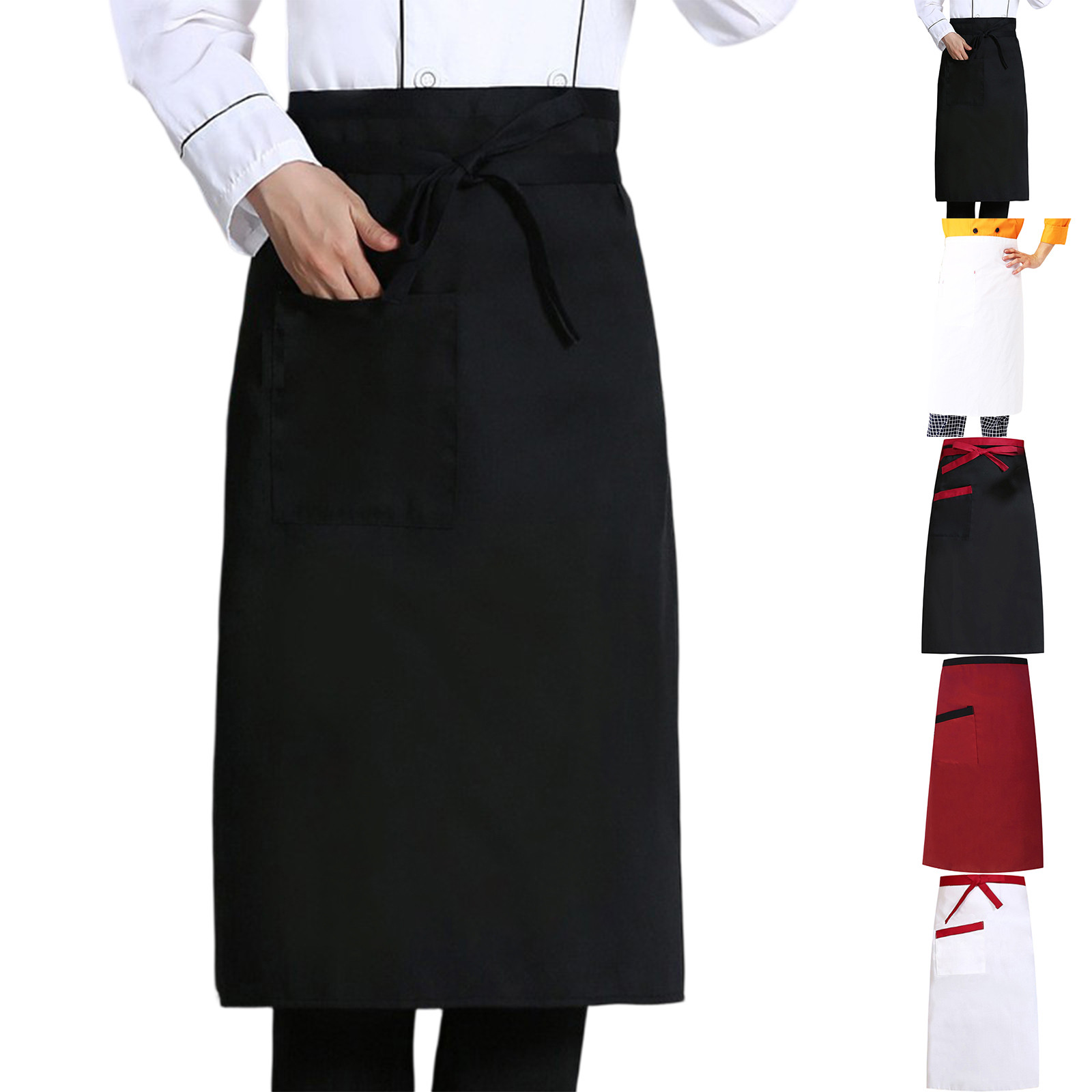주방 앞치마 반길이 유니섹스 레스토랑 다이닝 조끼 셰프 - Home Cooking Restaurant 리뷰 및 가격