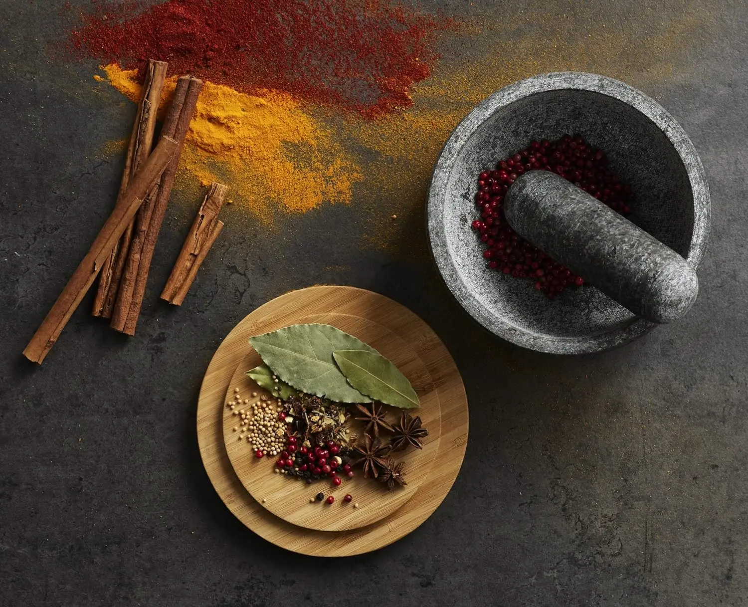 대나무 덮개가 있는 화강암 절구, 돌로 만든 절구, 진 - Mortar Pestle Granite 리뷰 및 가격