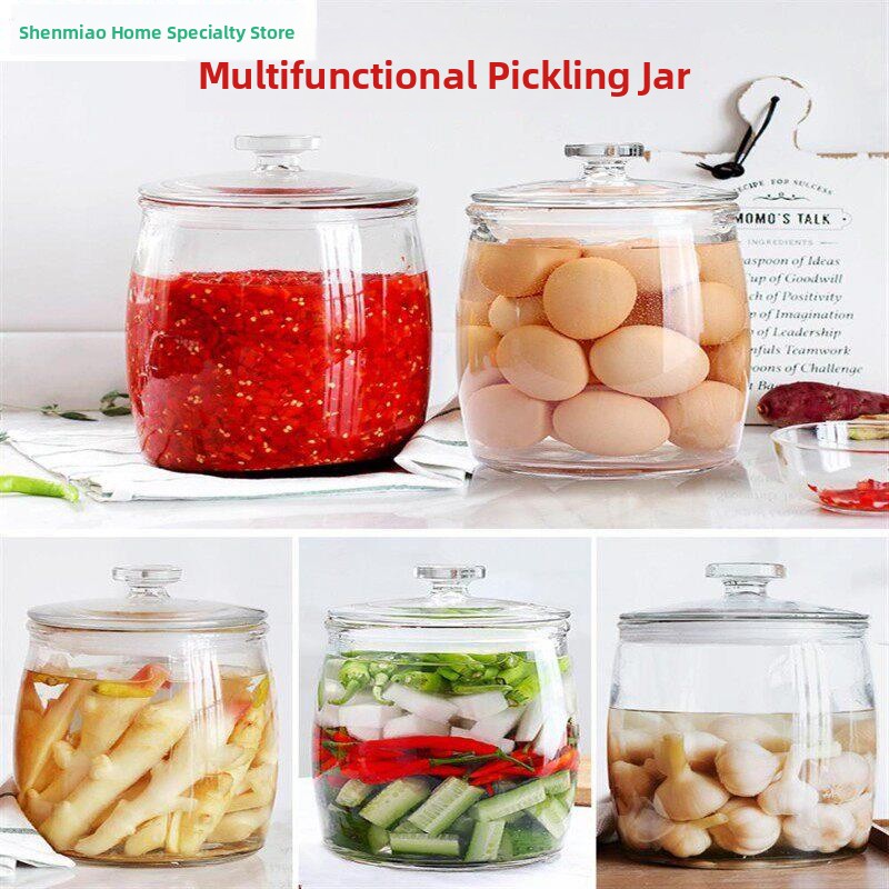 두꺼운 유리 김치병(내부 뚜껑 포함) 밀폐 발효 용기, - Fermentation Crock 리뷰 및 가격
