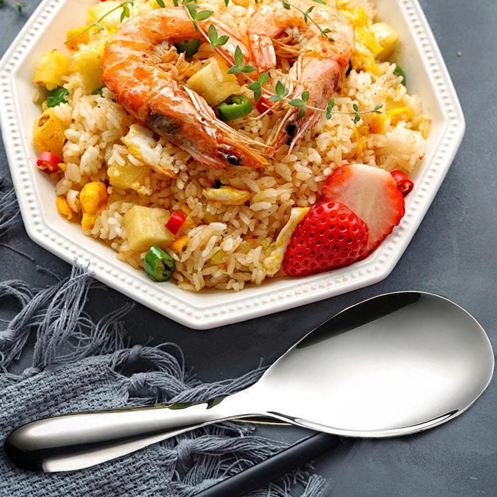 스테인리스 스틸 밥주걱 20.5x7cm 밥 서빙 스푼  - Home Cooking Supplies 리뷰 및 가격