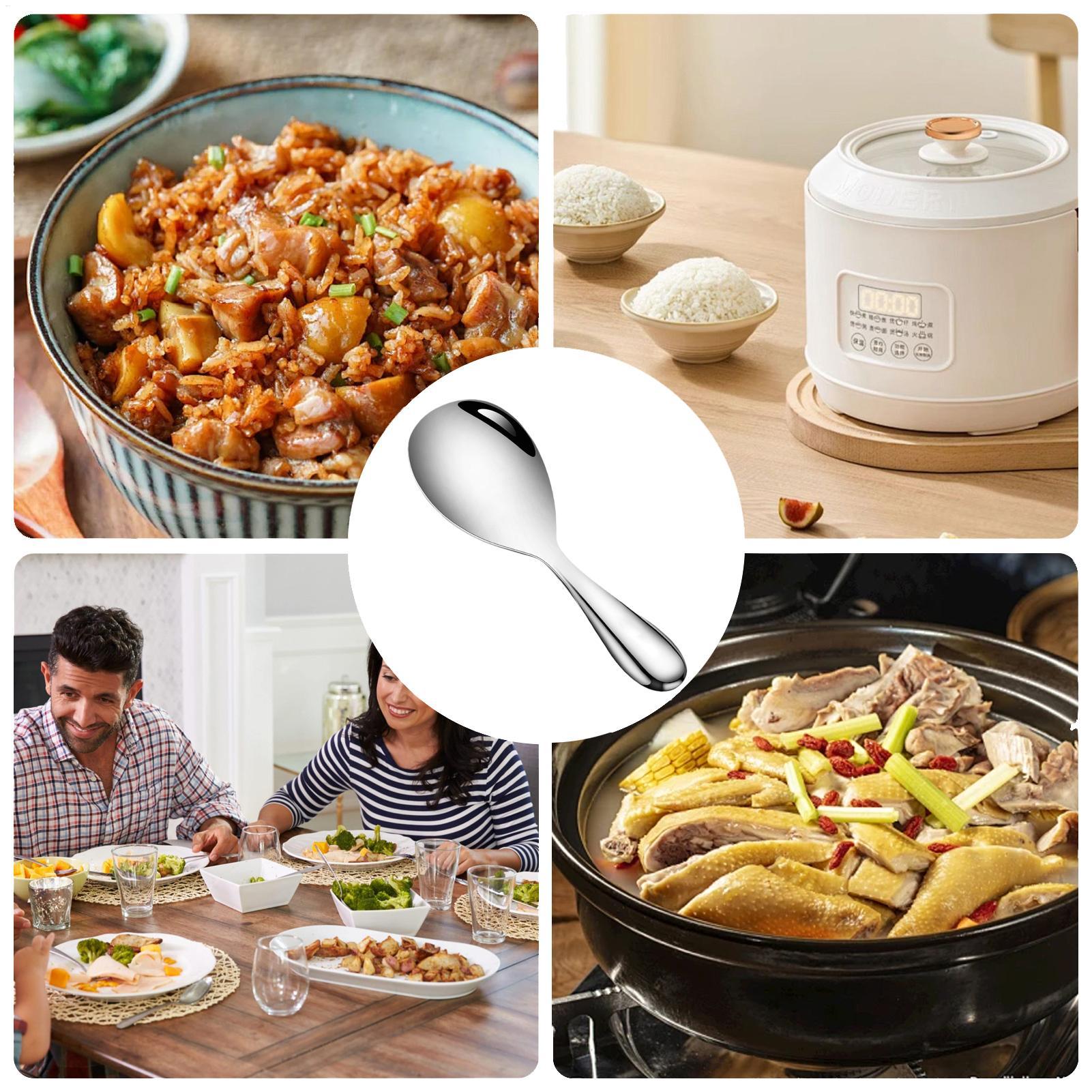 스테인리스 스틸 밥주걱 20.5x7cm 밥 서빙 스푼  - Home Cooking Supplies 리뷰 및 가격