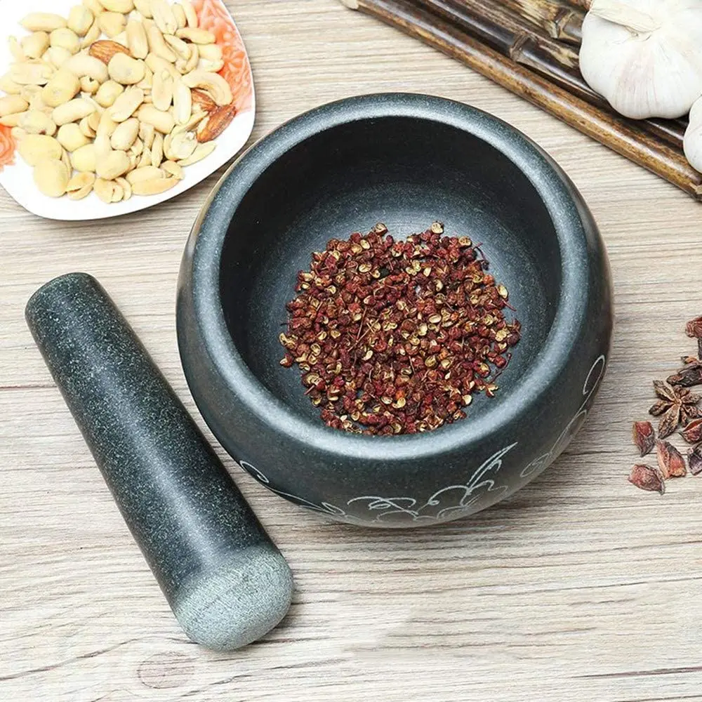 천연 화강암 절구통 및 페슬 세트, 향신료, 땅콩, 쌀 - Mortar Pestle Granite 리뷰 및 가격