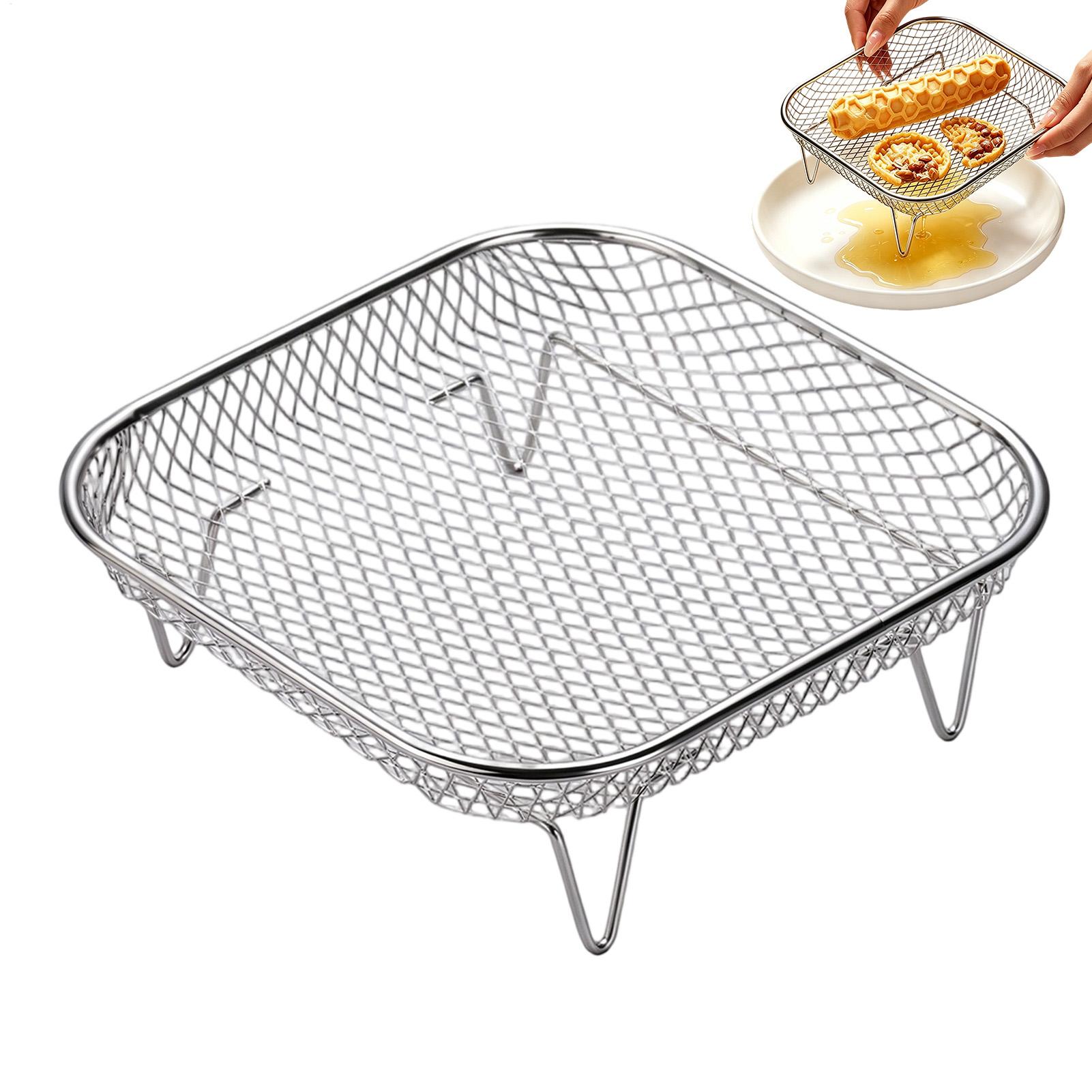에어프라이어 랙 스테인리스 스틸 스태커블 그릴 식품 건 - Home Cooking Supplies 리뷰 및 가격