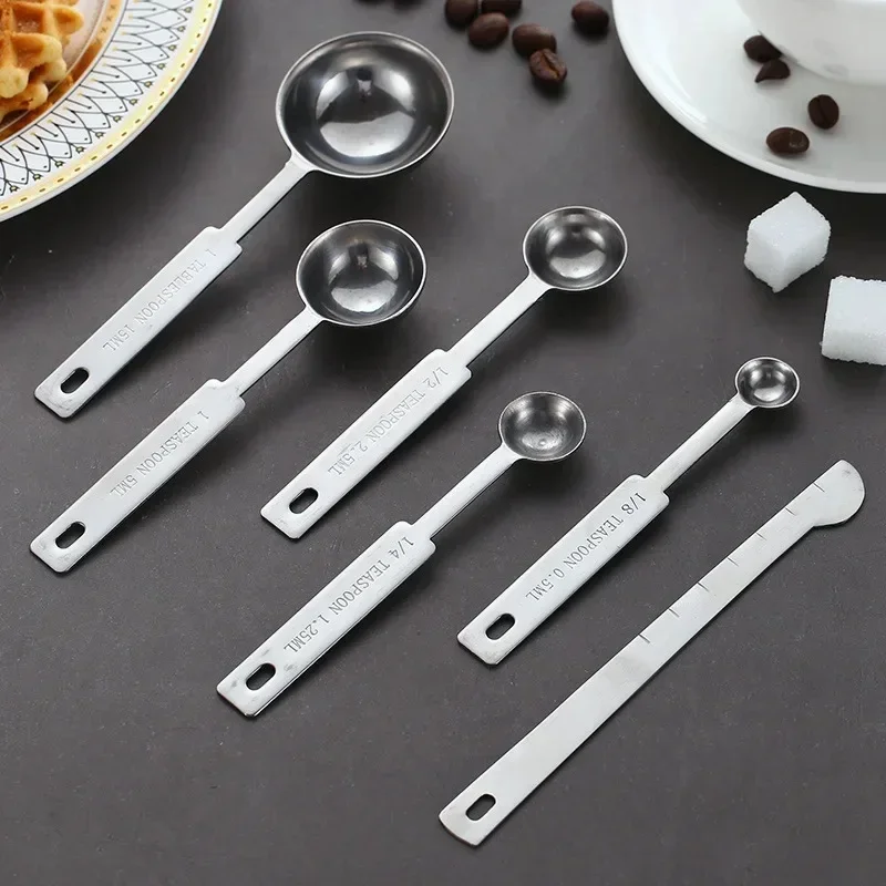 쌓을 수 있는 스테인레스 스틸 계량 스푼 세트 계량 컵 - Home Cooking Supplies 리뷰 및 가격